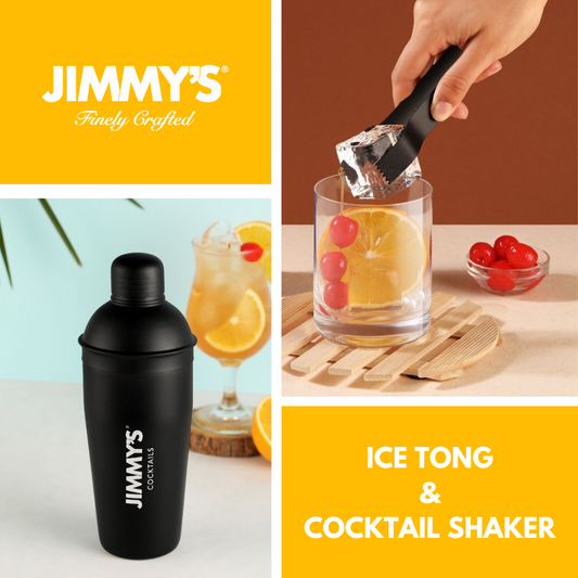 Shaker & Ice Tong Combo Pack